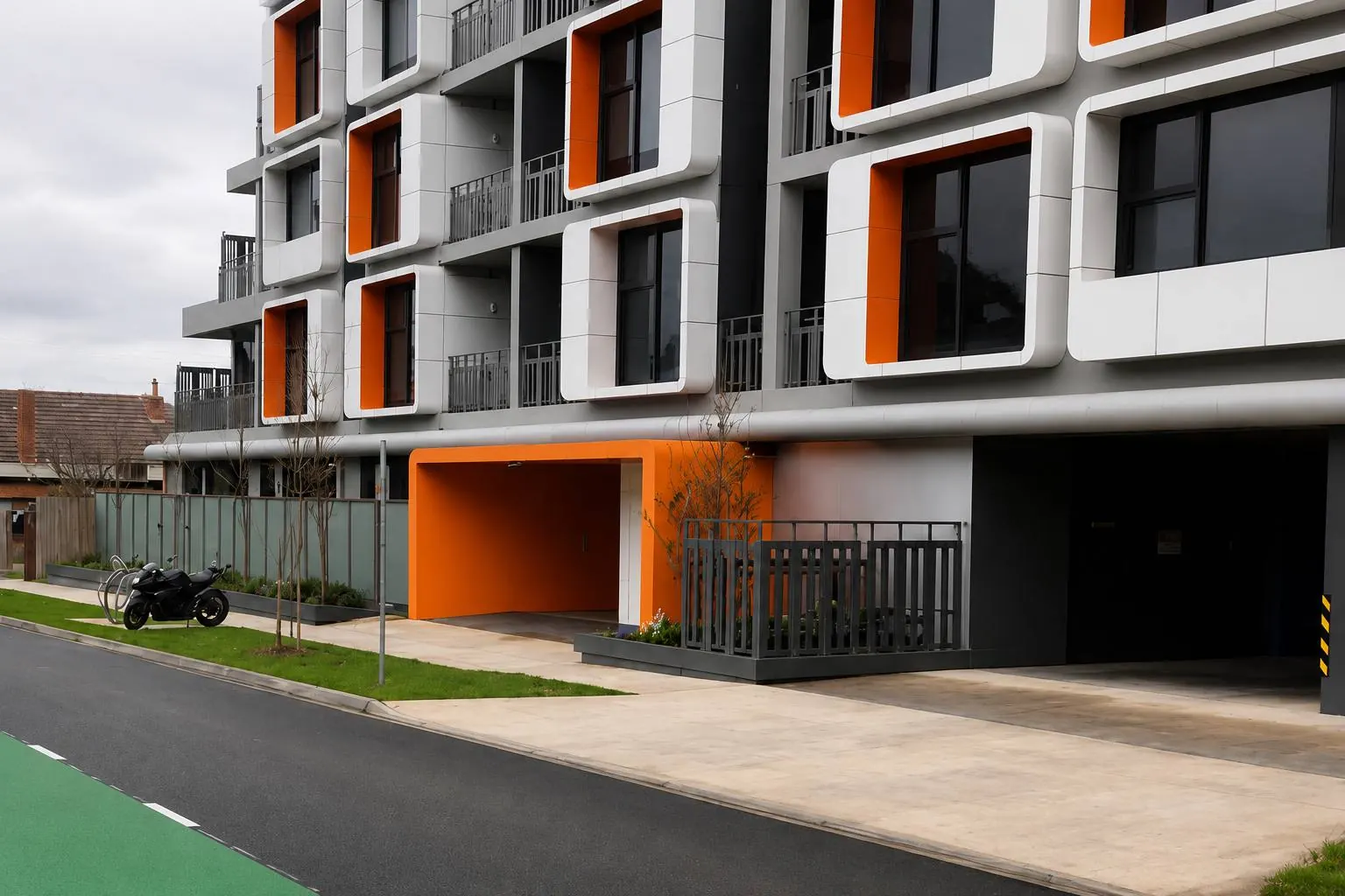 Residential apartment exterior painting and rendering, Melbourne